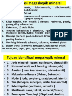 Identifikasi Megaskopik Mineral