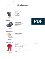 Safety Equipment Brosur Dan Spesifikasi PDF