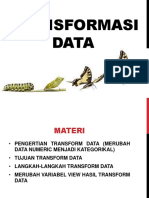 Pertemuan 7 Transformasi Data