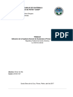 Adhesión de La Capitanía General de Guatemala Al Primer Imperio Mexicano