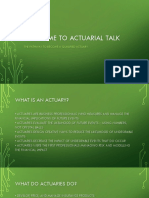 Actuarial Talk PDF
