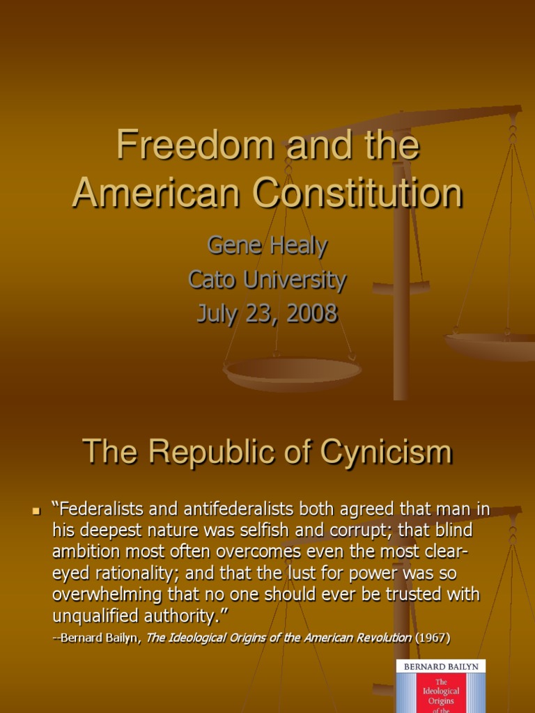Freedom and The American Constitution PDF United States