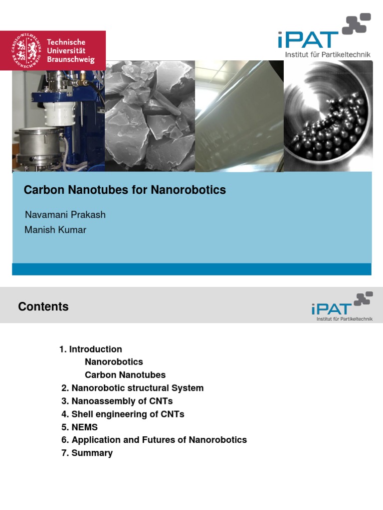 Carbon Nanotubes in Nanorobotics | PDF | Nanotechnology | Carbon Nanotube