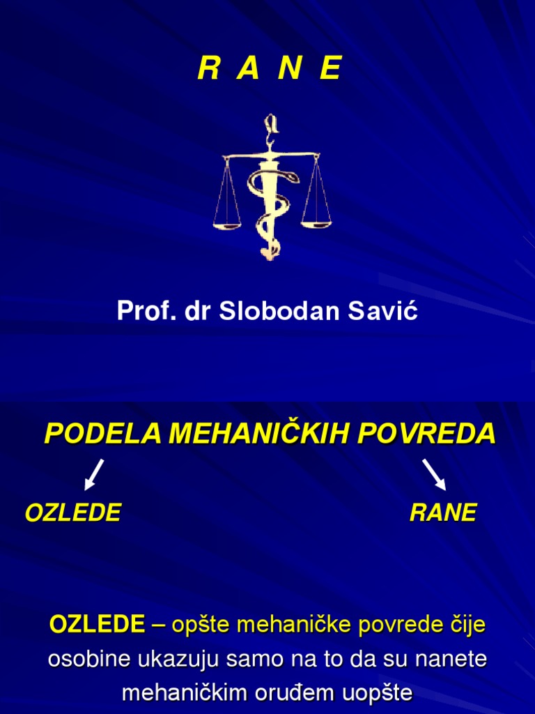Rane, Razderine | PDF