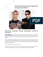 Digosipkan Ribut, Marilyn Manson Justru Ingin Duet Dengan Justin Bieber