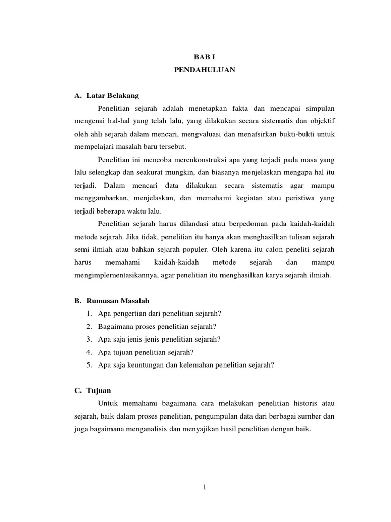 Contoh Makalah Tentang Sejarah Belajar