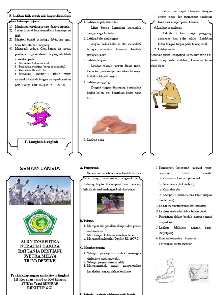 LEAFLET Senam Lansia LEAFLET Senam Lansia