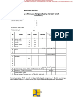 Formulir Perhitungan Harga Satuan PDF