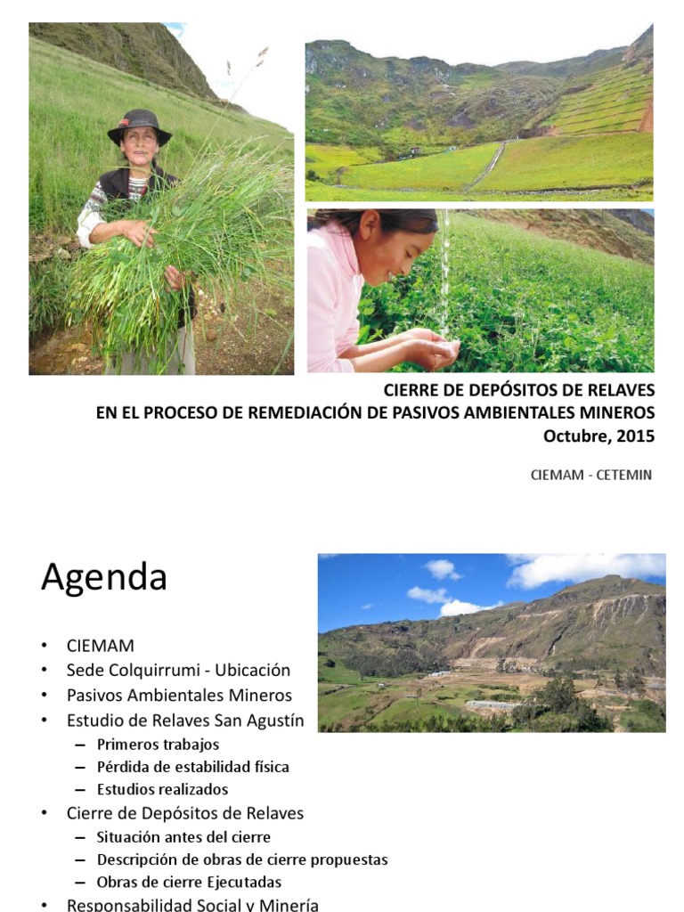 Cierre y Remediación de Relaves Mineros | PDF | Cuenca de drenaje | Minería