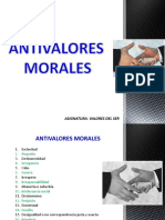 Antivalores Morales