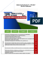 Edital Verticalizado TJ PR 2017 Final