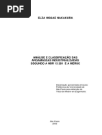 Análise e Classificação de Argamassas Industrializadas segundo a NBR 13281 e a MERUC