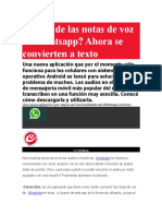 Harto de Las Notas de Voz en Whatsapp