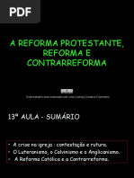 n - A Reforma Protestante, Reforma e Contrarreforma