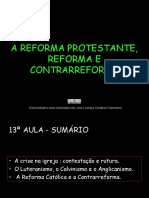 n - A Reforma Protestante, Reforma e Contrarreforma