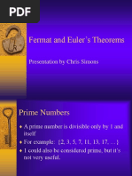 Fermat and Euler Ts Theorems