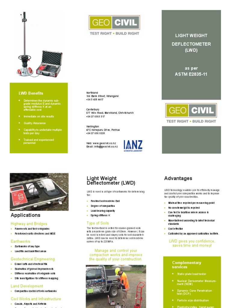 Light Weight Deflectometer (LWD) | PDF | Geotechnical Engineering ...