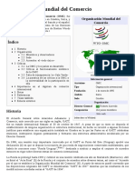 Organización Mundial Del Comercio PDF