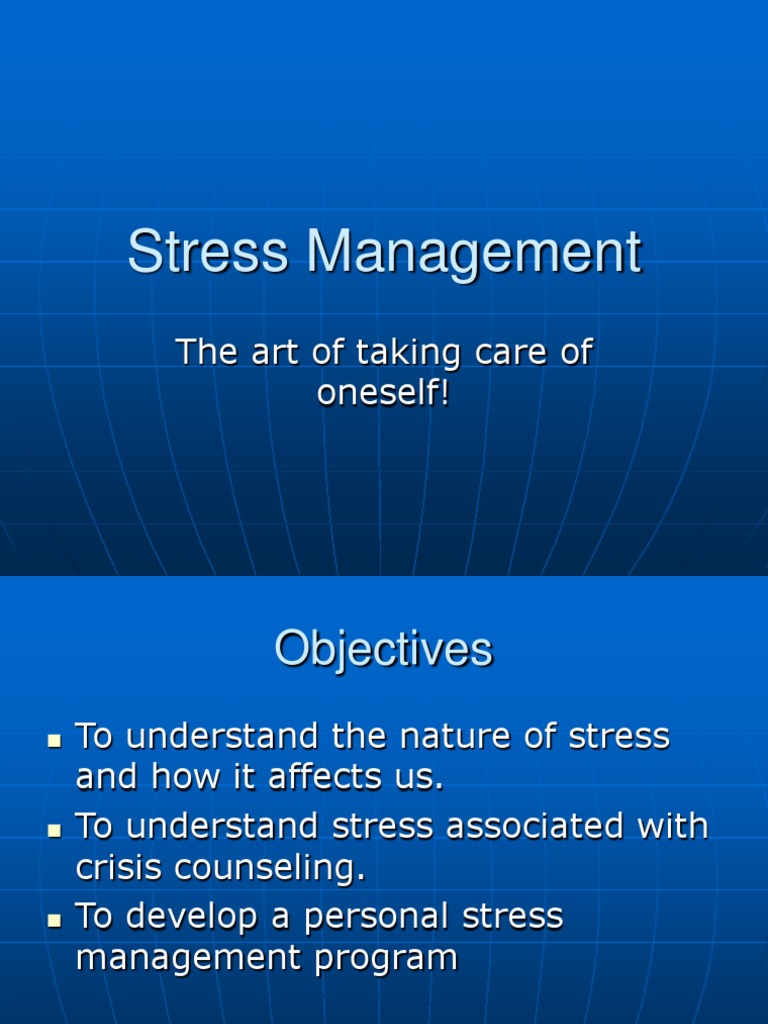 stress management ppt Stress (Biology) Self Improvement
