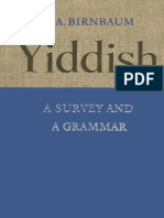 Birnbaum Yiddish Grammar