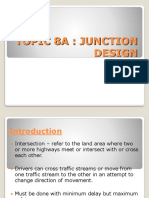 JUNCTION DESIGN AND TRAFFIC CONTROL