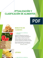 Conceptualización y Clasificación de Alimentos