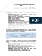 Las Funciones de Las Barras de Herramienta de Microsoft Word