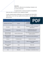 Categorías y Posiciones Word