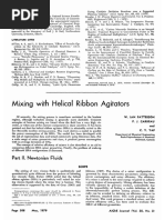 Mixing With Helical Ribbon Agitators