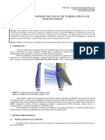 Projeto Aerodinâmico de Uma Pá de Turbina Eólica de Pequeno Porte