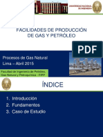 Facilidades de Producción de Gas y Petróleo