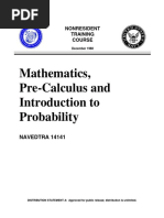 Mathematics PreCalculus and Introduction To Probability Navy PDF