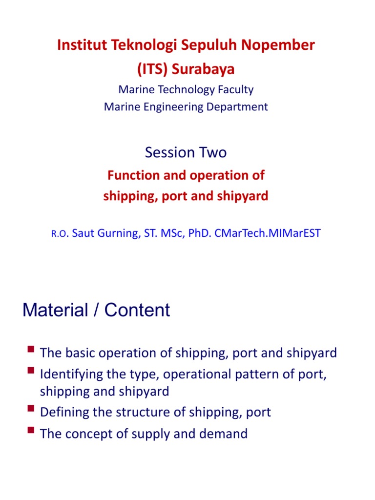 Shipping and Port Operations Overview | PDF | Cargo | Port