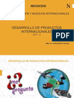 Desarrollo de Productos Internacionales 2017 II (1ra Clase)