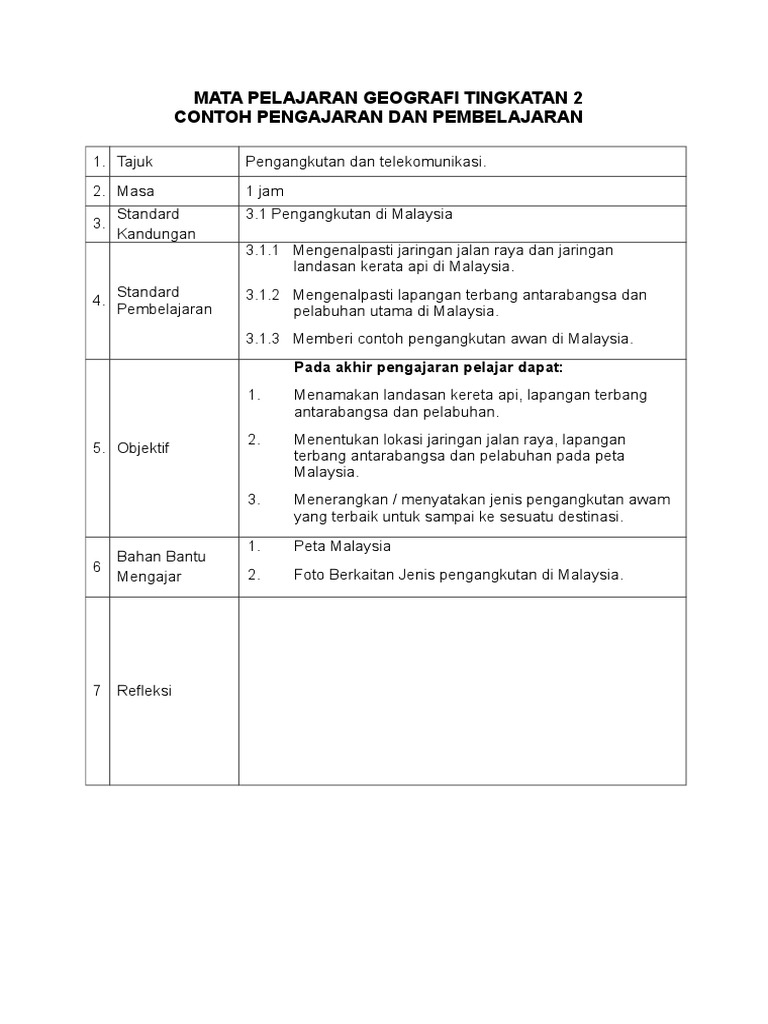 Contoh Soalan Struktur Geografi Tingkatan 2 - Contoh Pom