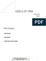 Models of CRM: Presented By, Ragul V