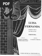 Luisa Fernanda - Partitura Voz y Piano