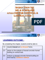 Frame & Subframe Analysis For Vertical and Lateral Load