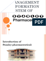 22 Management Information System of Stanley Phermaceuticals