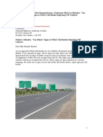   An Open Letter to Mr. Deepak Kumar,  Chairman NHAI,  on Monster Signs Near NHAI Toll Booths Depicting VIP Culture in India 