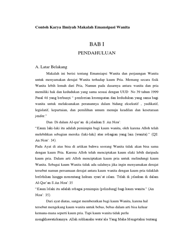 Emansipasi Wanita Merupakan Contoh Perubahan Sosial Dalam  Emansipasi Wanita Merupakan Contoh Perubahan Sosial Dalam