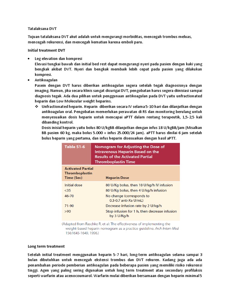 Tatalaksana DVT | PDF