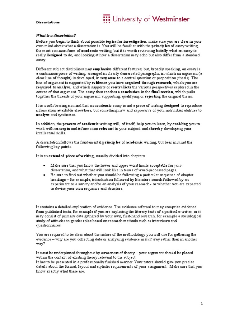 Dissertation Writing Guide | PDF | Qualitative Research | Thesis