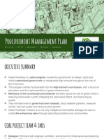 Procurement Management Plan: Alicia - Chris - Navneet - Thaisa - Vanessa