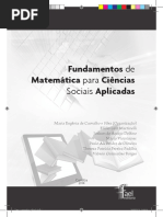 Fundamentos de Matemática Para Ciências Sociais Aplicadas