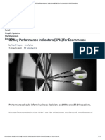 Performance indicators for online retailers