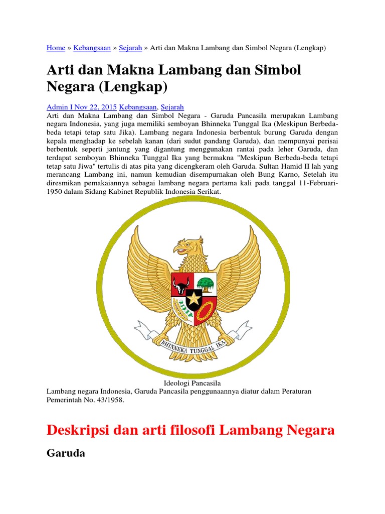 Unduh 760 Gambar Garuda Lengkap Dengan Artinya Terbaik Gratis