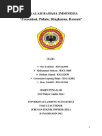 Download MAKALAH BAHASA INDONESIA Presentasi Pidato Ringkasan Resensi by Firdaus Akmal SN359744363 doc pdf