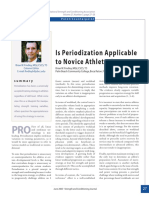 Is Periodization Applicable To Novice Athletes?: Brian W. Findley, Med, CSCS, D Column Editor E-Mail: Findleyb@Pbcc - Edu