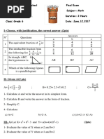 I-Choose, With Justification, The Correct Answer: (2pts)